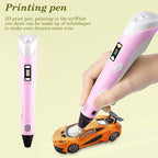 3D Printing Graffiti Pen with LCD Display | Adjustable Temperature 3D Drawing Pen | Creative Art Tool for Kids & Adults