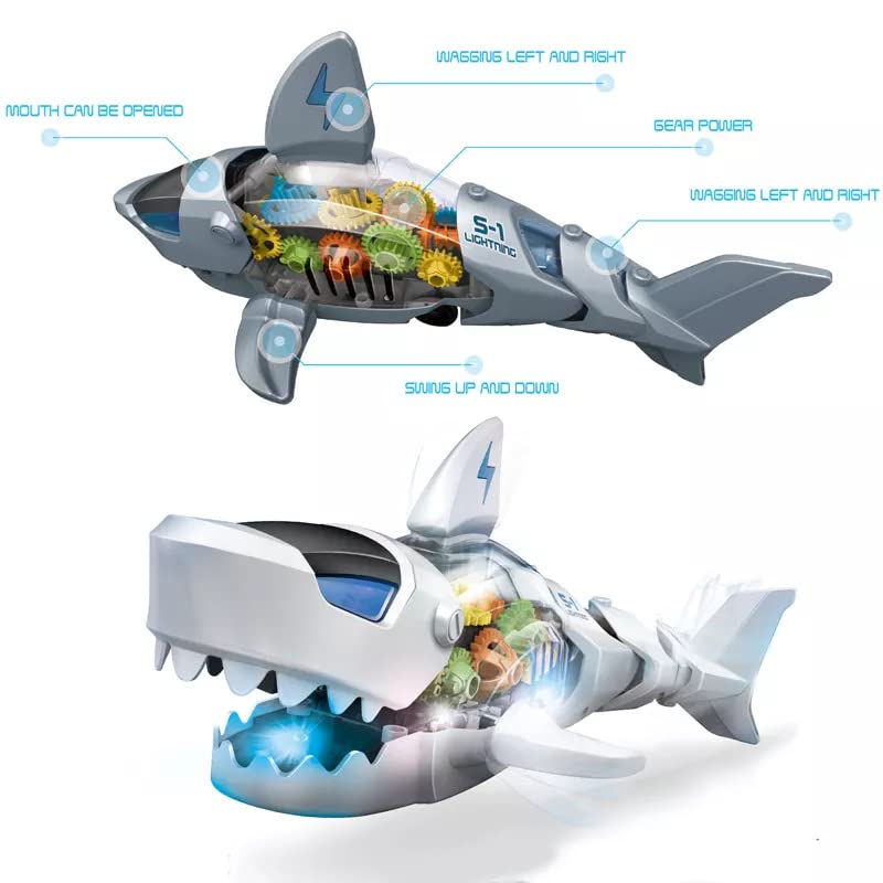 Universal Shark Toy with LED Lights for Kids – Light-Up Shark Figure, Fun Ocean Animal Toy & Gift for Children