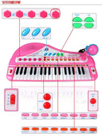 Kids 37-Key Electronic Keyboard Piano with Microphone | Musical Toy with Lights & Sounds | Learning Piano for Toddlers