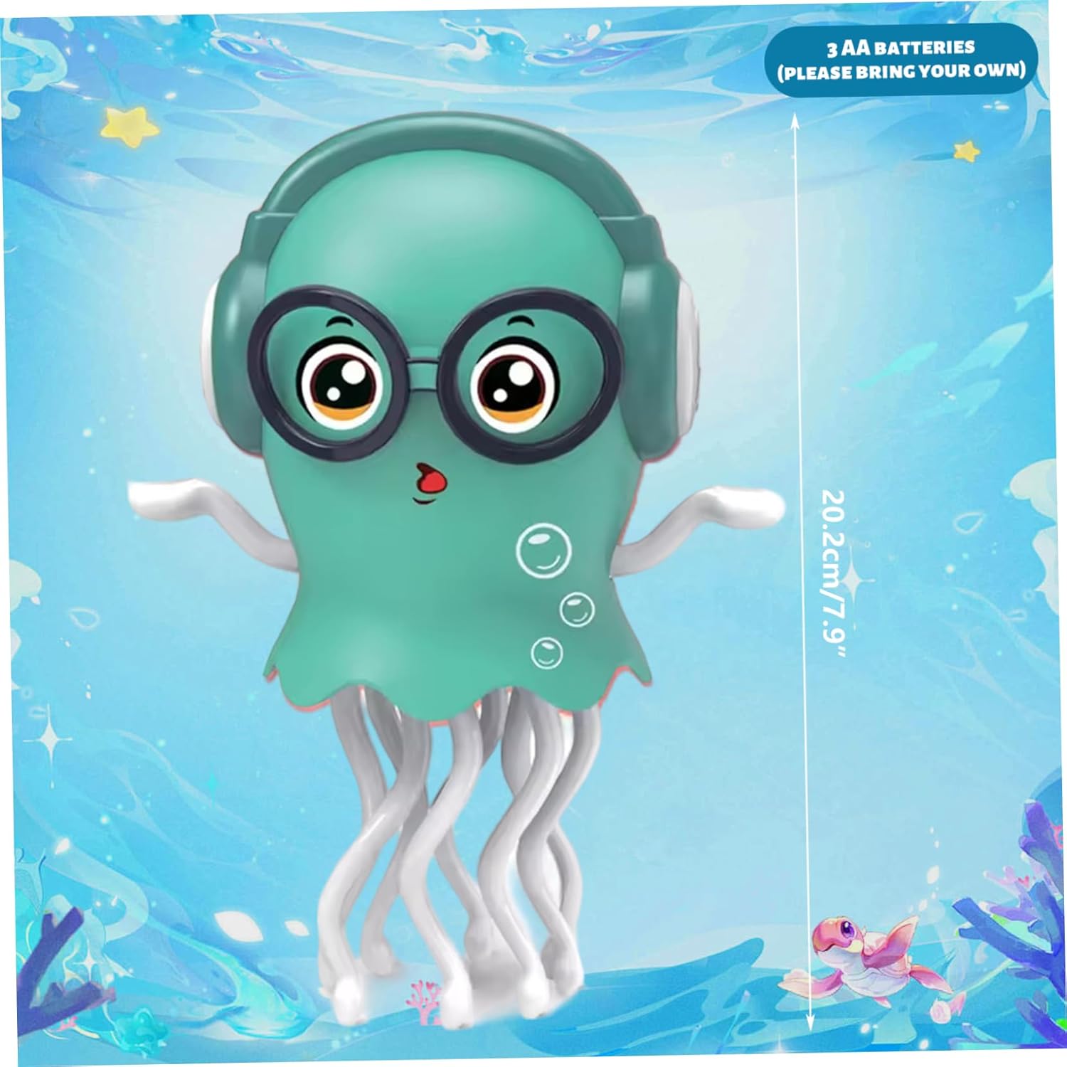 Twist Jellyfish Musical Bump & Go Toy for Kids | Light-Up Moving Toy with Music | Sensory Toy for Toddlers