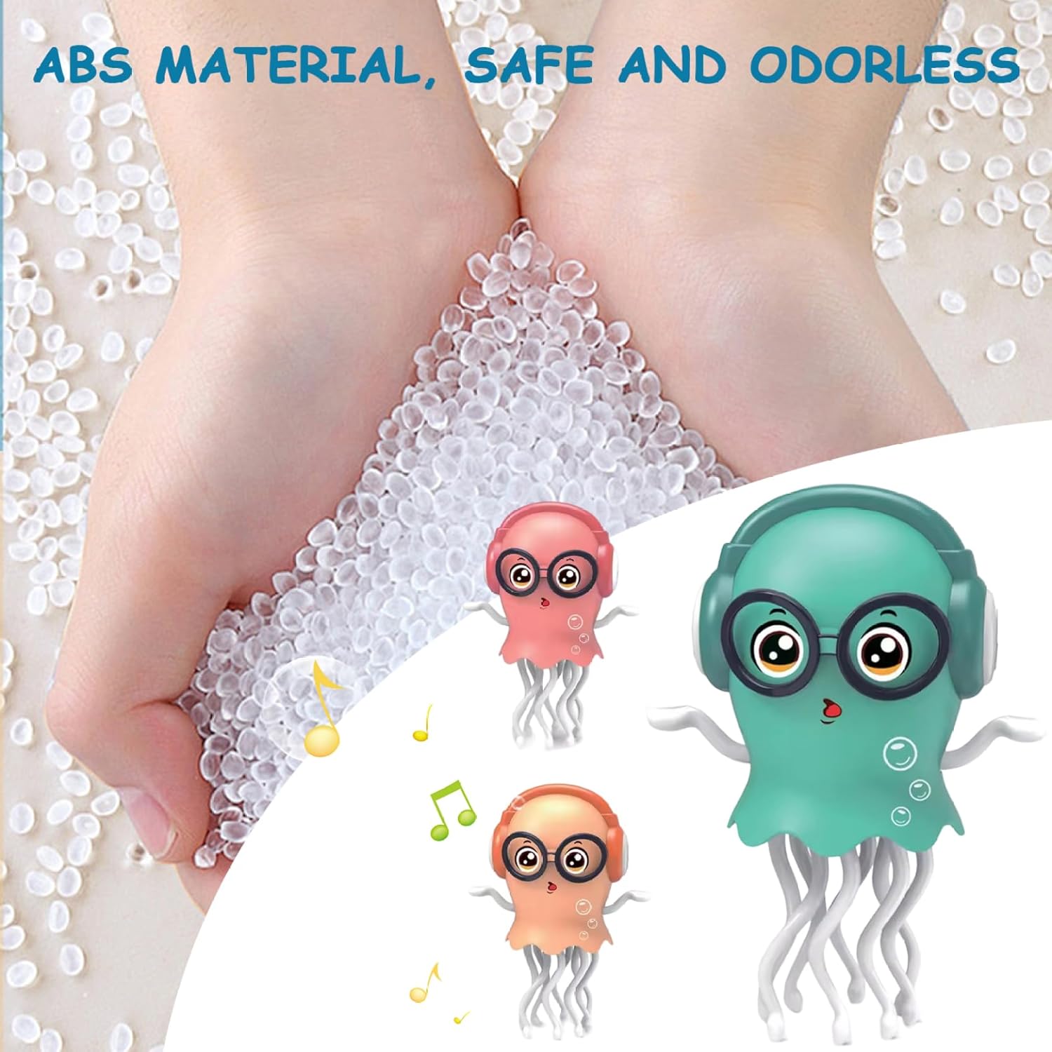 Twist Jellyfish Musical Bump & Go Toy for Kids | Light-Up Moving Toy with Music | Sensory Toy for Toddlers