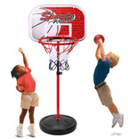 Kids Basketball Hoop Toy with Adjustable Height 2-4Ft for Ages 3+ Years