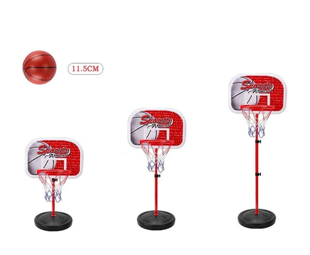 Kids Basketball Hoop Toy with Adjustable Height 2-4Ft for Ages 3+ Years