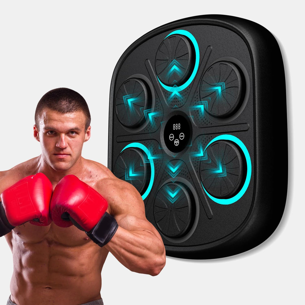 Intelligent Boxing Machine with Music - Smart Home Fitness Trainer for Cardio, Reflex & Full-Body Workout