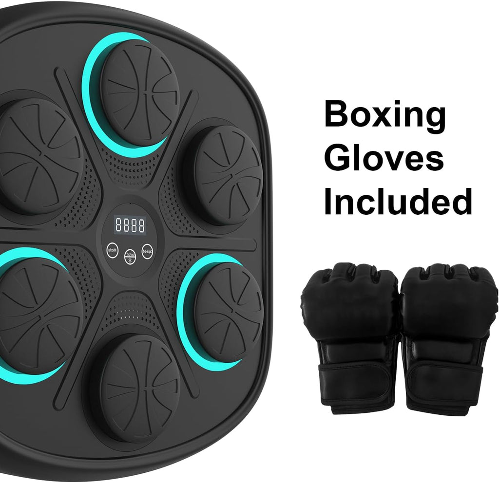 Intelligent Boxing Machine with Music - Smart Home Fitness Trainer for Cardio, Reflex & Full-Body Workout
