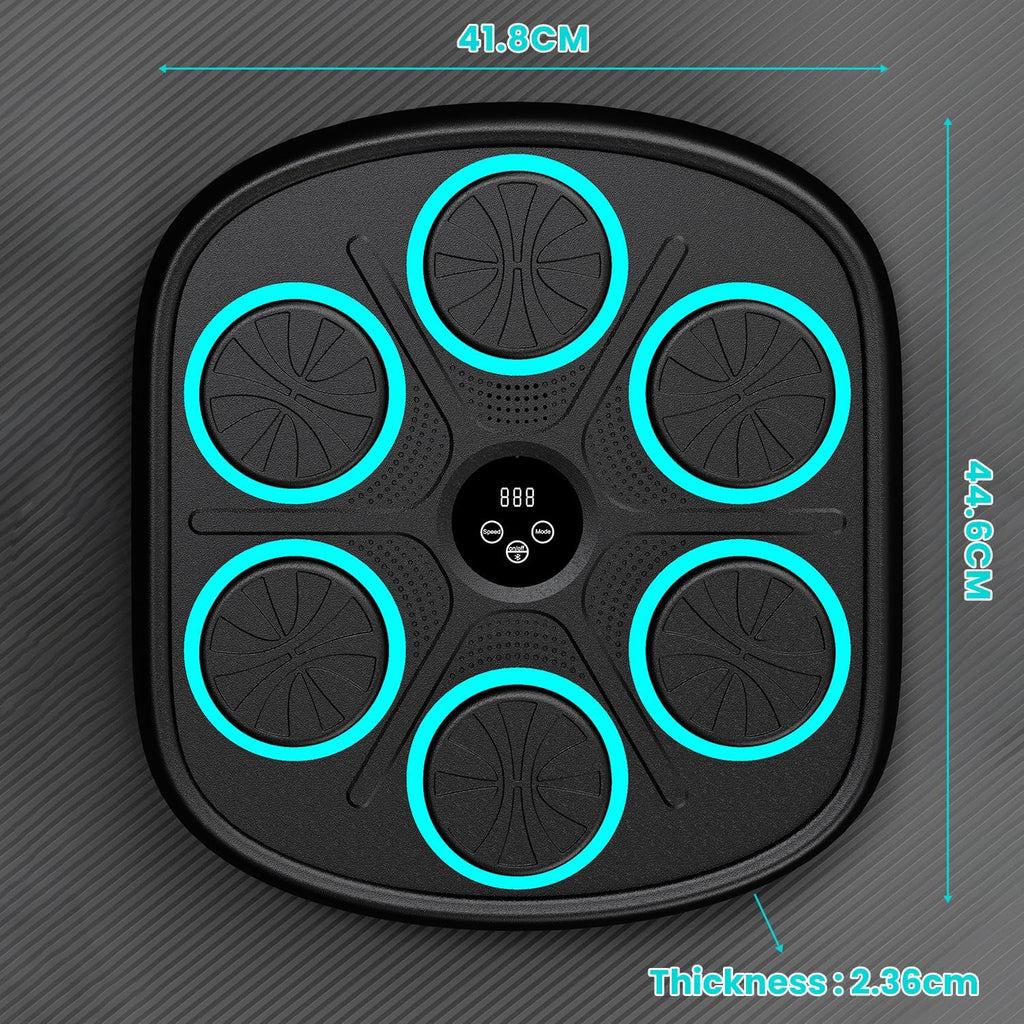 Intelligent Boxing Machine with Music - Smart Home Fitness Trainer for Cardio, Reflex & Full-Body Workout