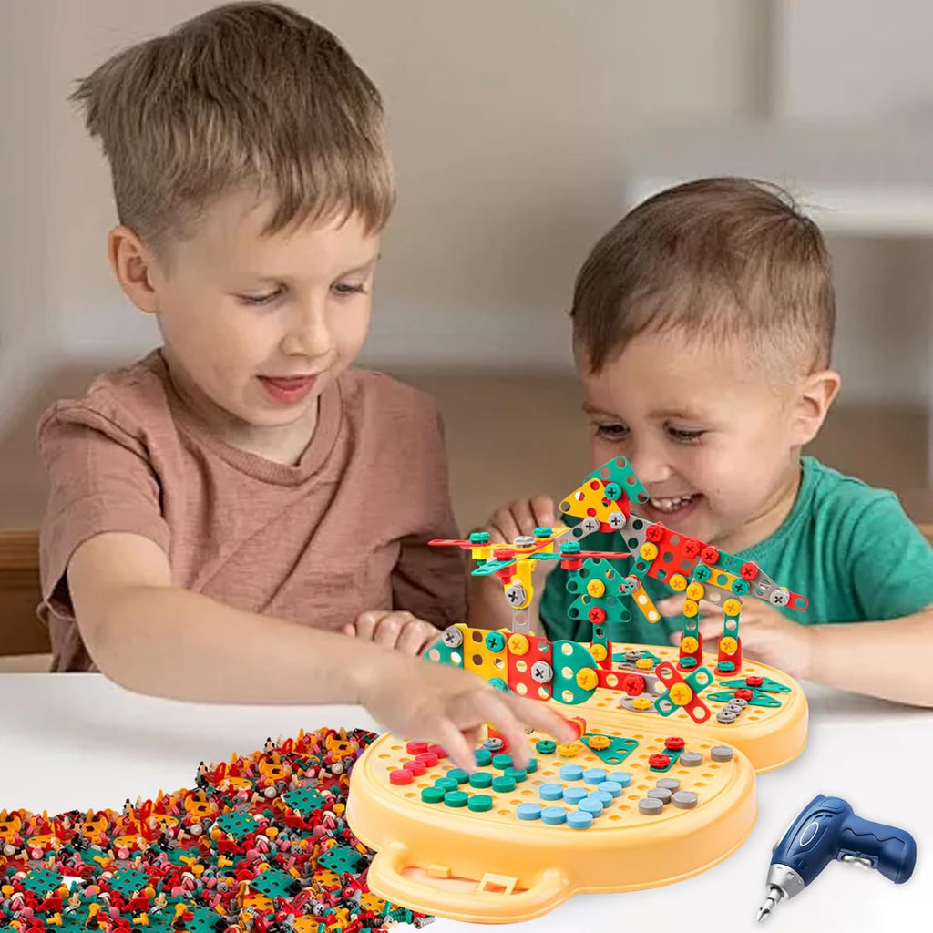 Creative Screw Puzzle Suitcase for Kids | STEM Educational Building Toy | 203-Piece Construction Set for Ages 3+