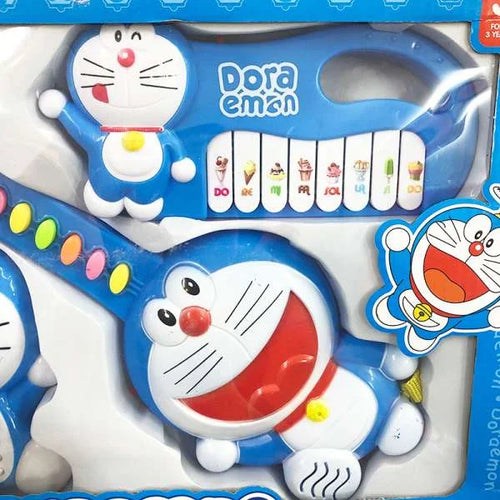 Doraemon toy keyboard with colorful keys 