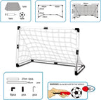 Football Sports World Goal Set for Kids | Portable Soccer Training Target | Indoor & Outdoor Football Practice Toy